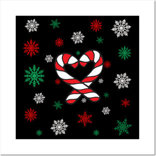 Candy canes Christmas Posters and Art